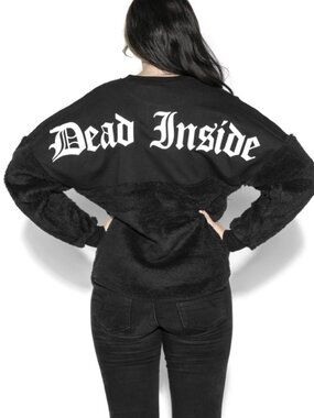 Blackcraft Cult Dead Inside Faux Sherpa Cozy Sweatshirt